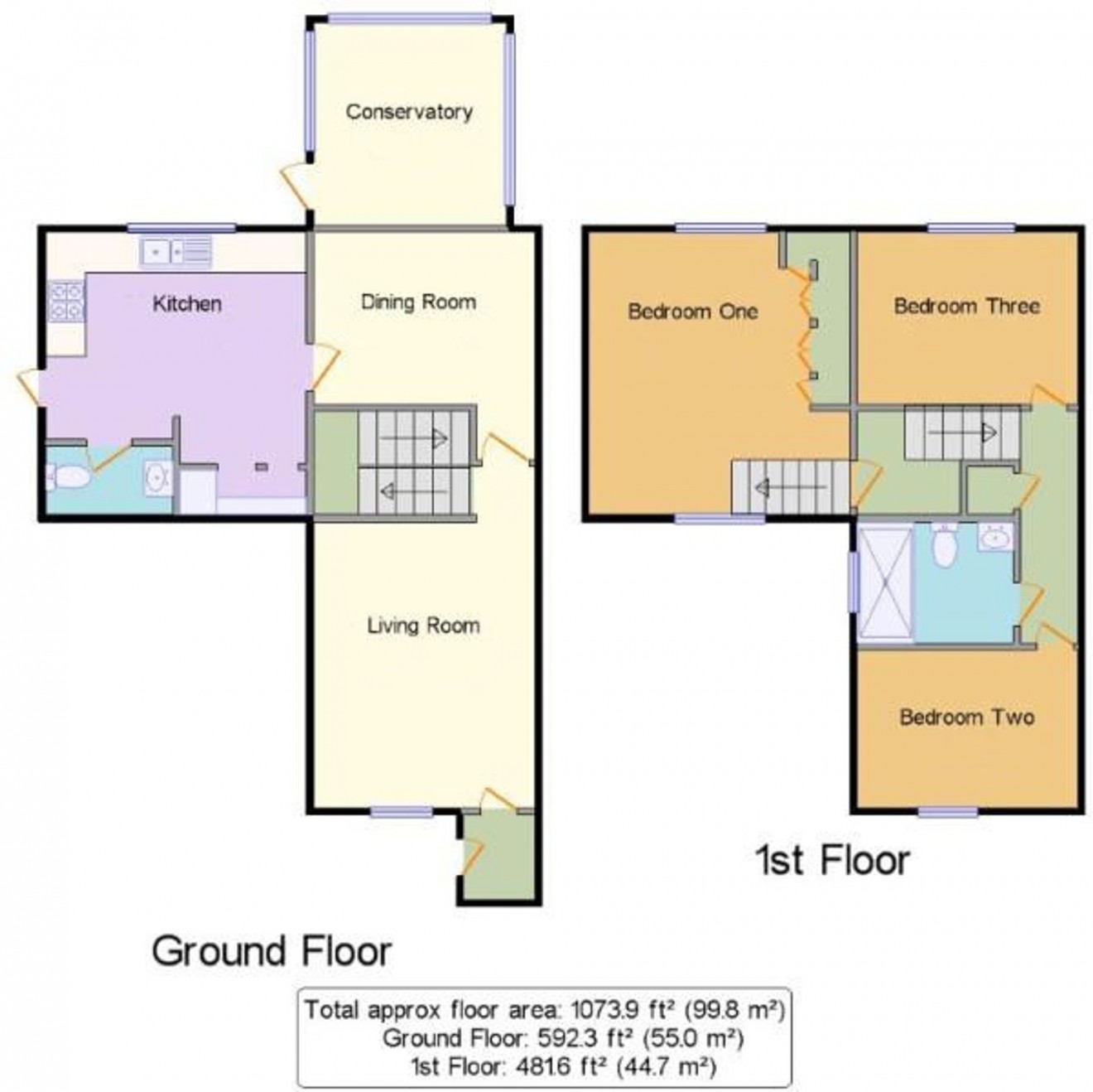 Floorplan for Longfield, Falmouth, TR11