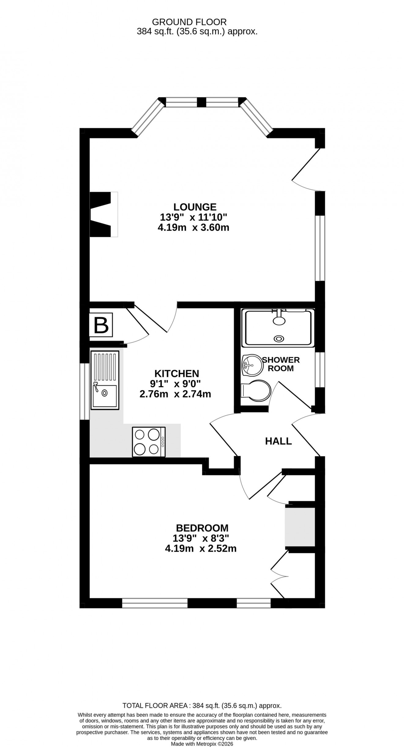 Floorplan for Tremorvah Park, Swanpool, TR11