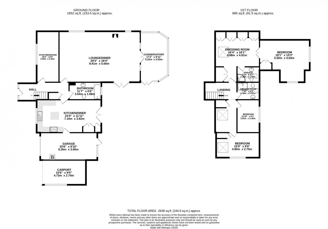 Floorplan for Comfort Road, Mylor Bridge, TR11