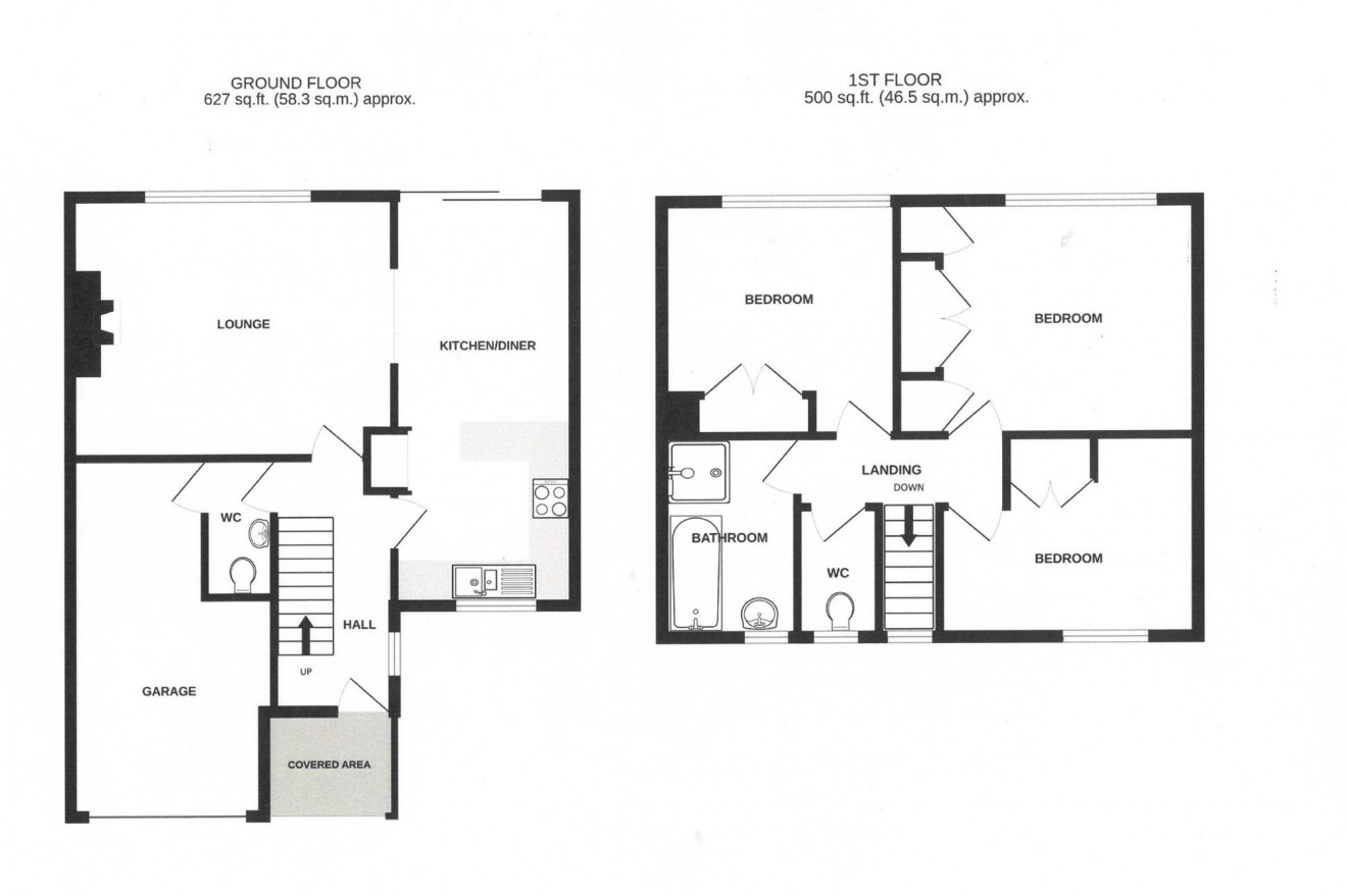 Floorplan for Ashfield Villas, Falmouth, TR11