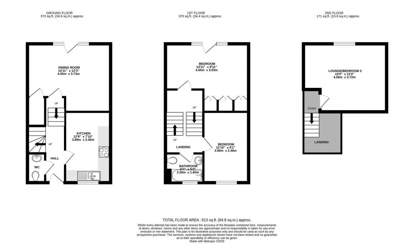 Floorplan for Nelsons Reach, Falmouth, TR11