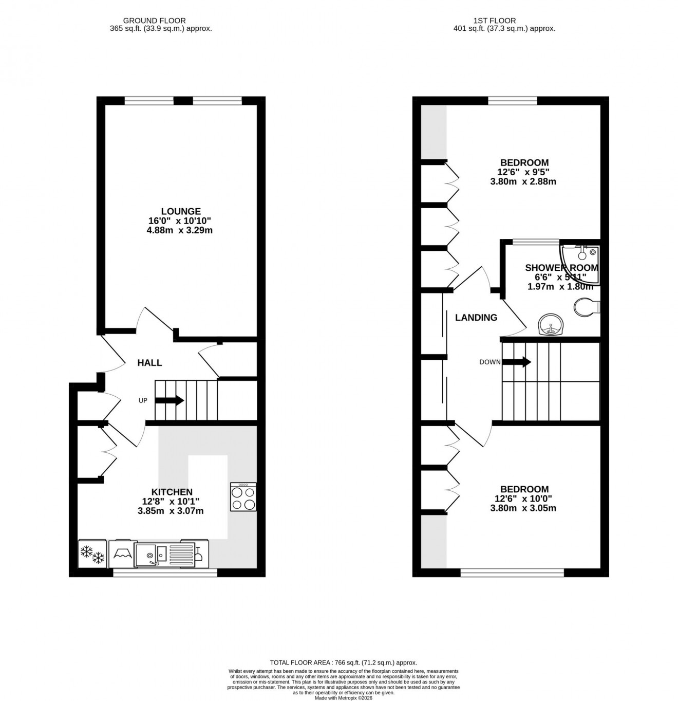 Floorplan for Penvale Court, Falmouth, TR11