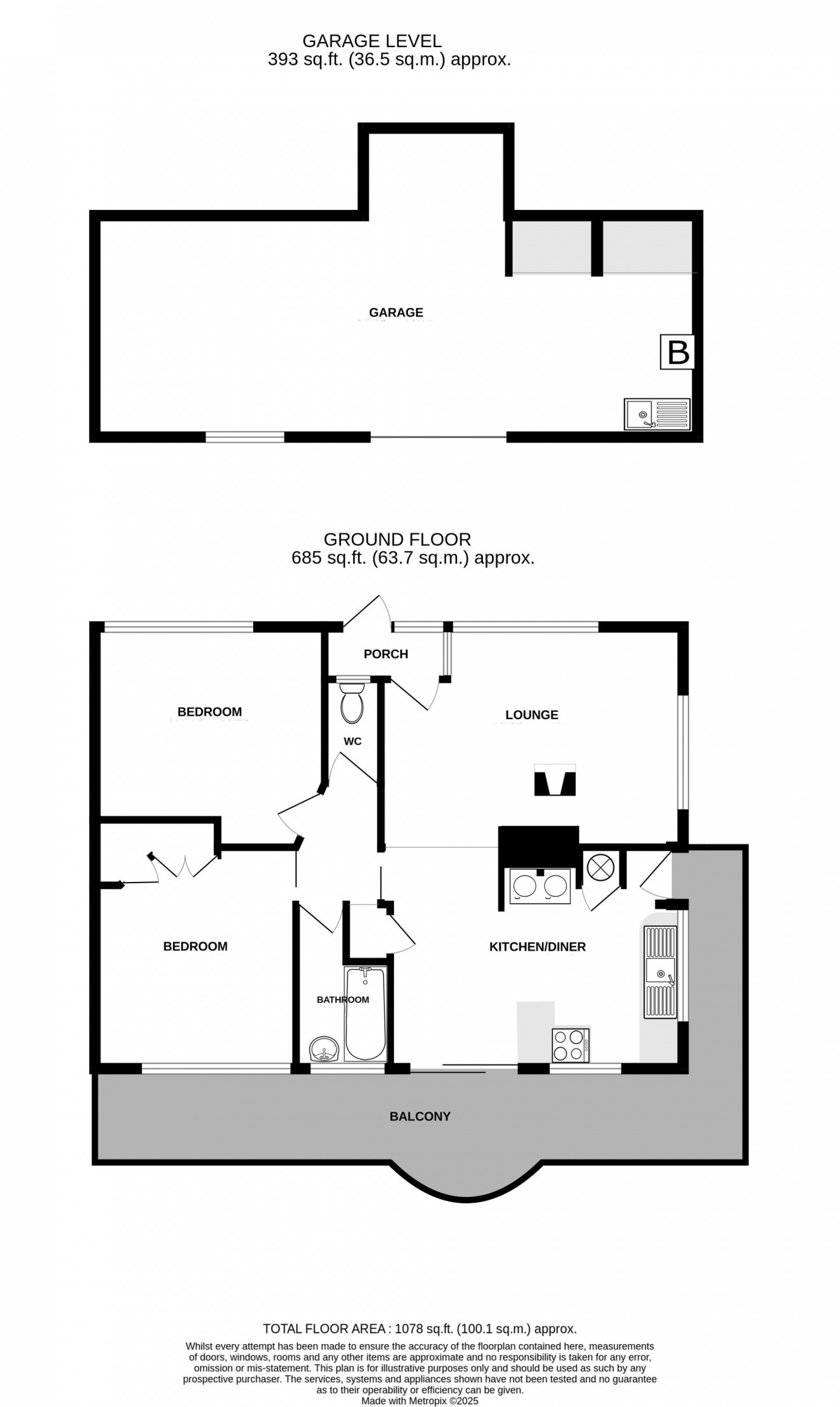 Floorplan for Carlidnack Close, Mawnan Smith, TR11