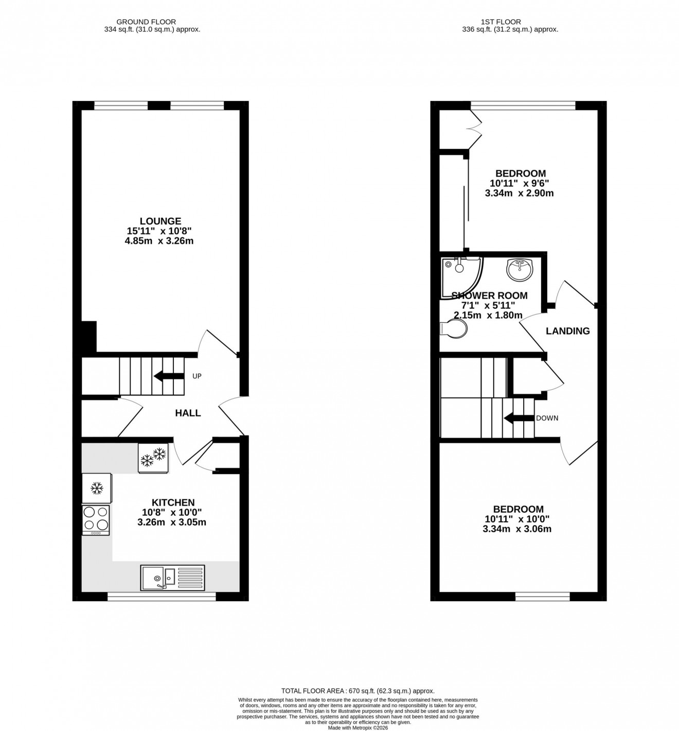 Floorplan for Penvale Court, Falmouth, TR11