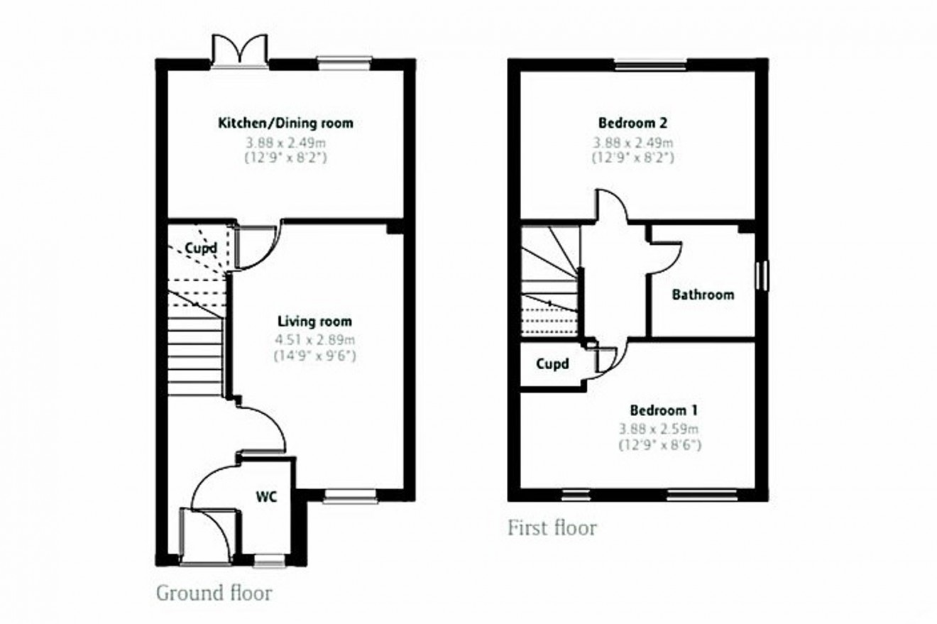 Floorplan for St. Budock Way, Falmouth, TR11