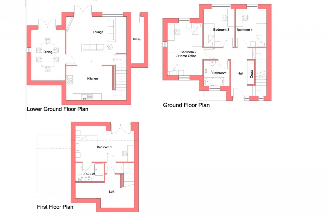 Floorplan for Penmere Drive, Falmouth, TR11