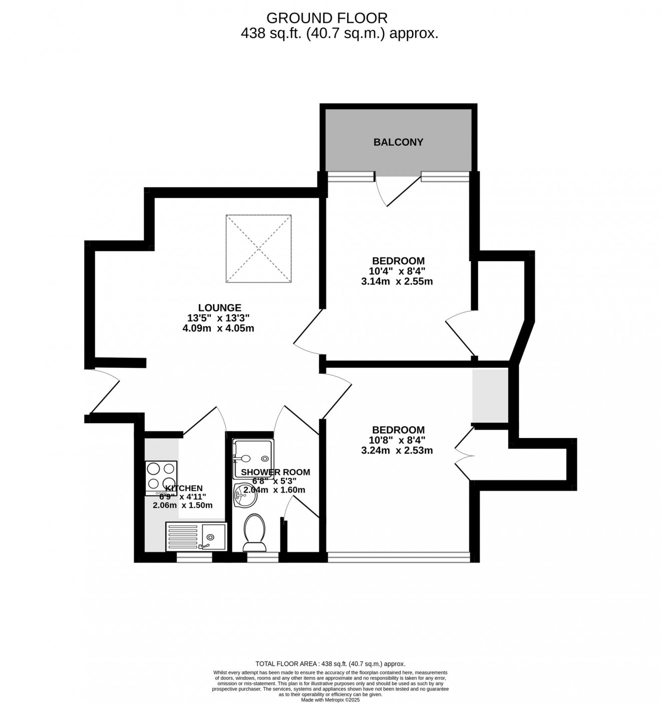 Floorplan for Stracey Road, Pantiles, TR11