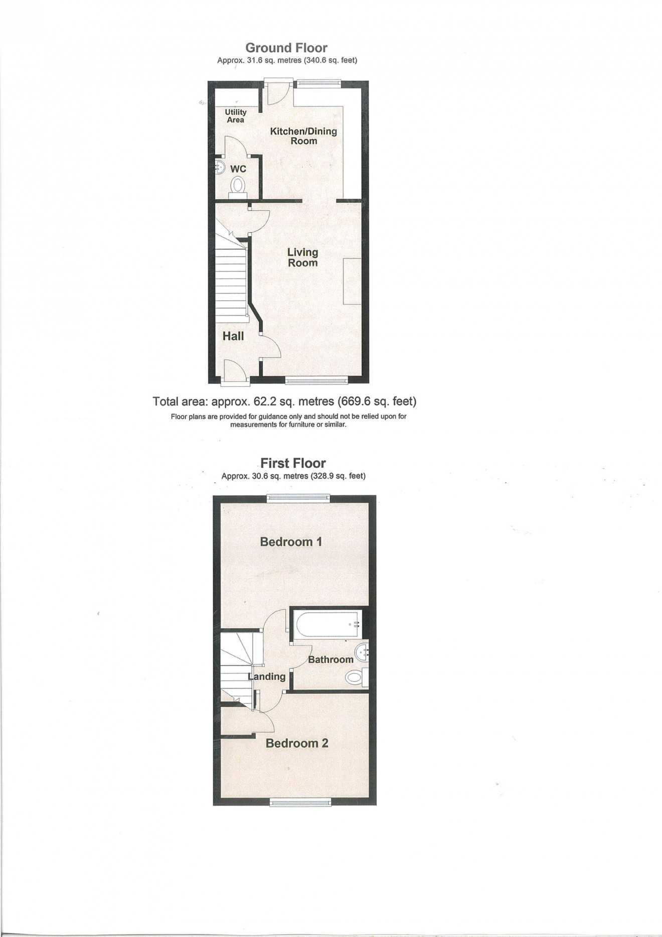 Floorplan for Trenoweth Road, Falmouth, TR11