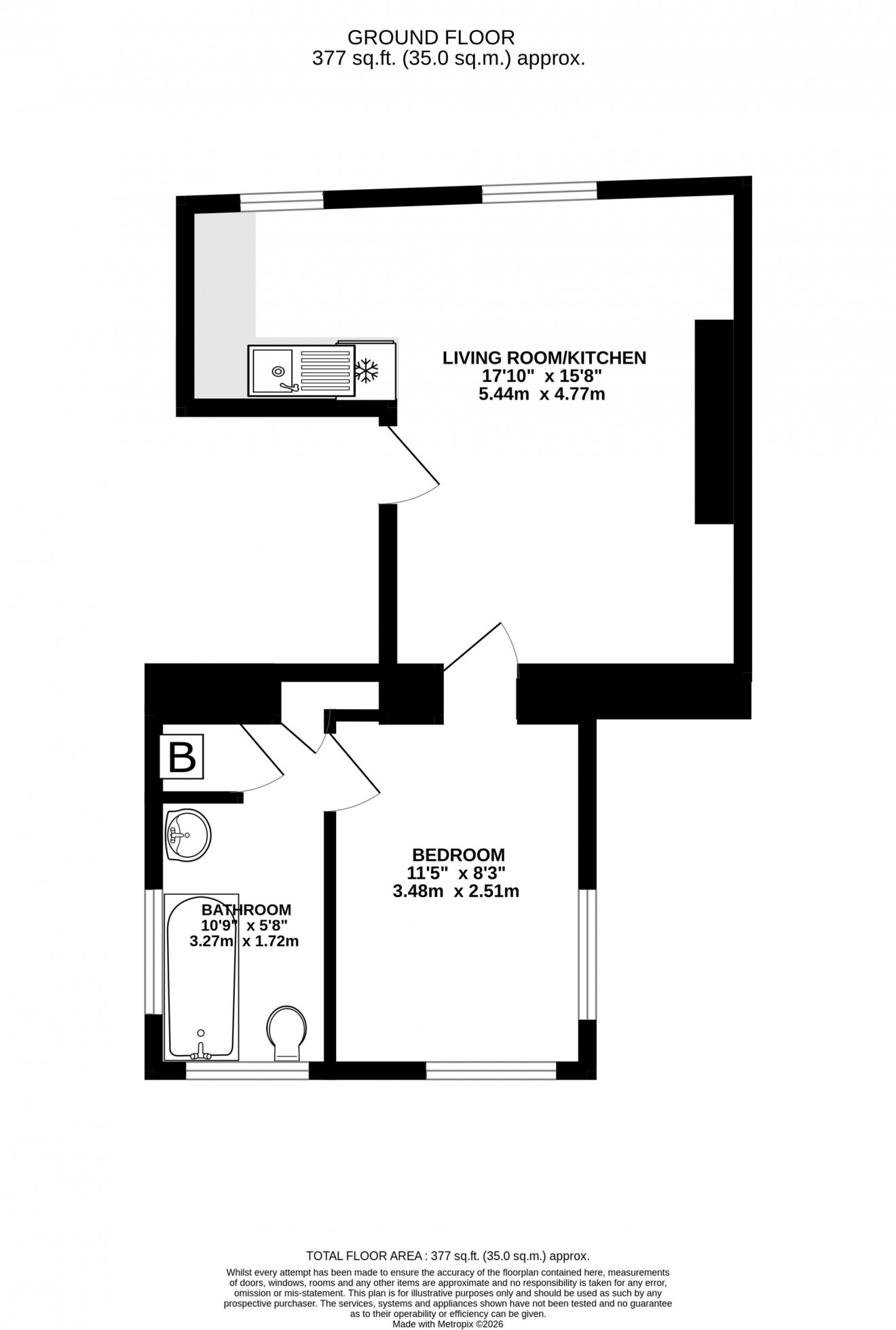 Floorplan for Quay Hill, Falmouth, TR11