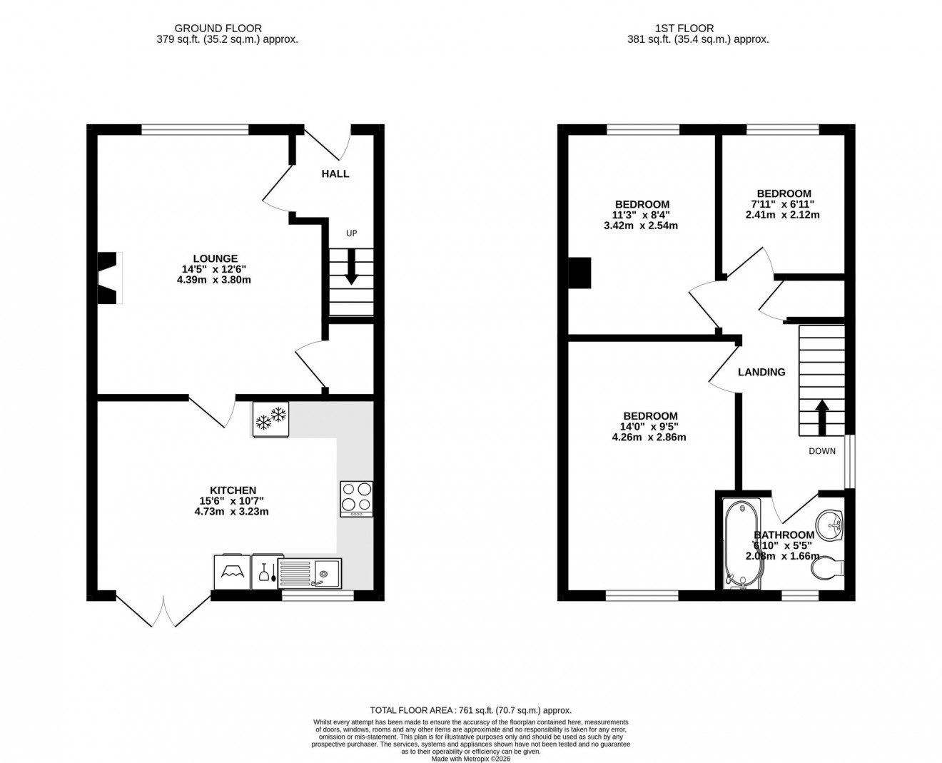 Floorplan for Polmennor Road, Falmouth, TR11