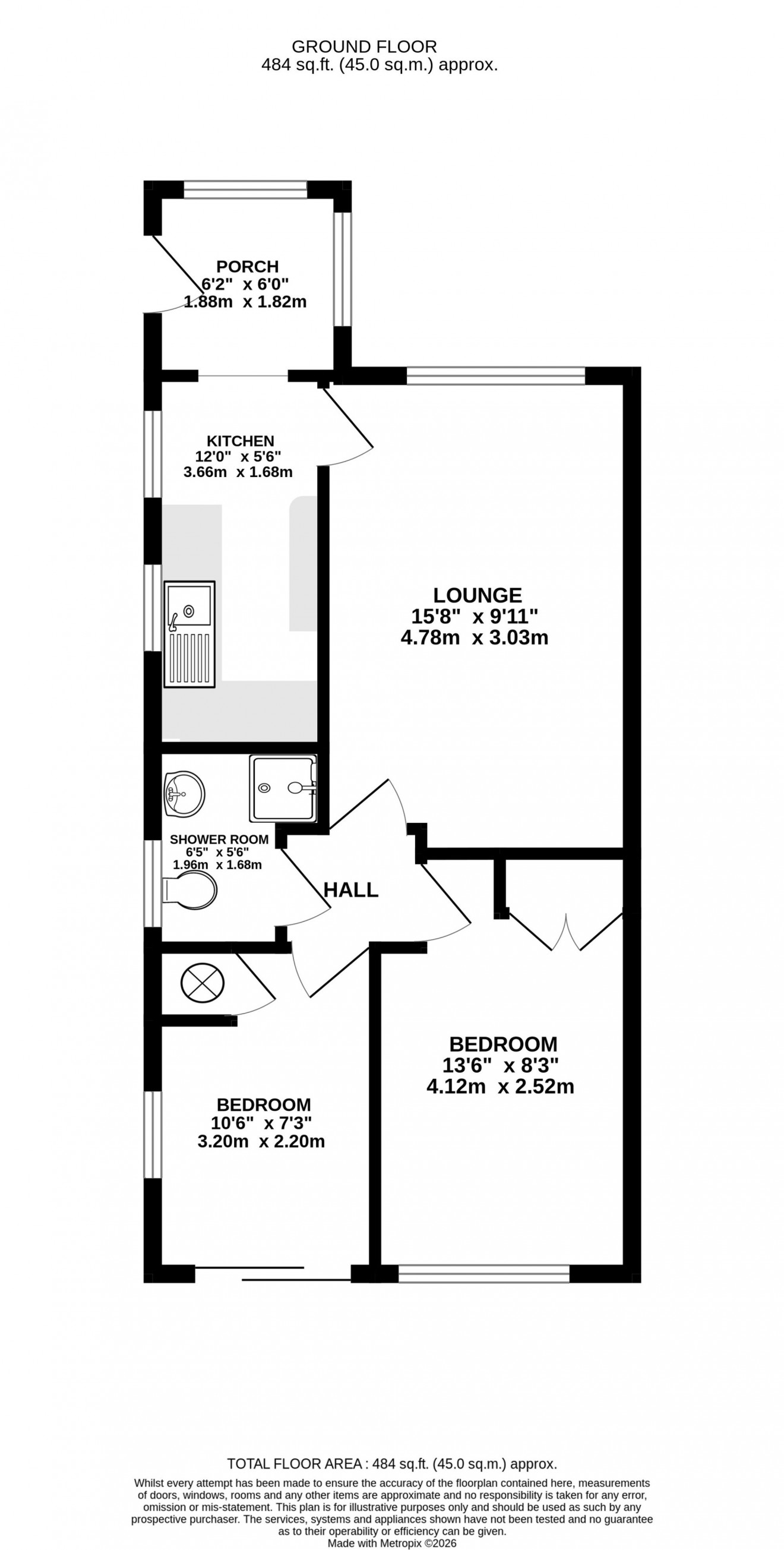 Floorplan for Church Way, Falmouth, TR11