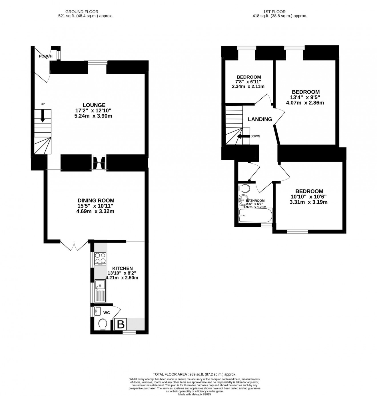 Floorplan for Wellington Terrace, Falmouth, TR11