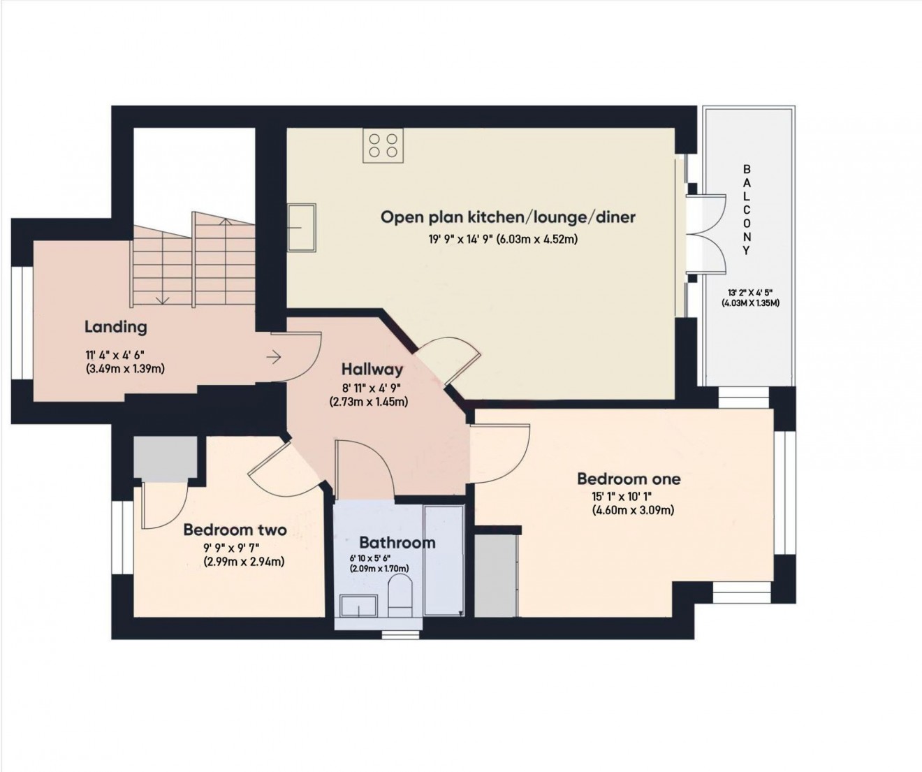 Floorplan for Trelowen Drive, Penryn, TR10