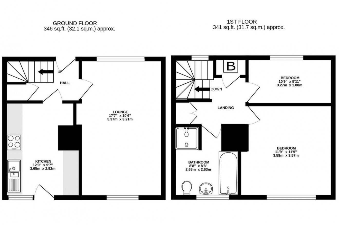 Floorplan for Hillside Road, Falmouth, TR11