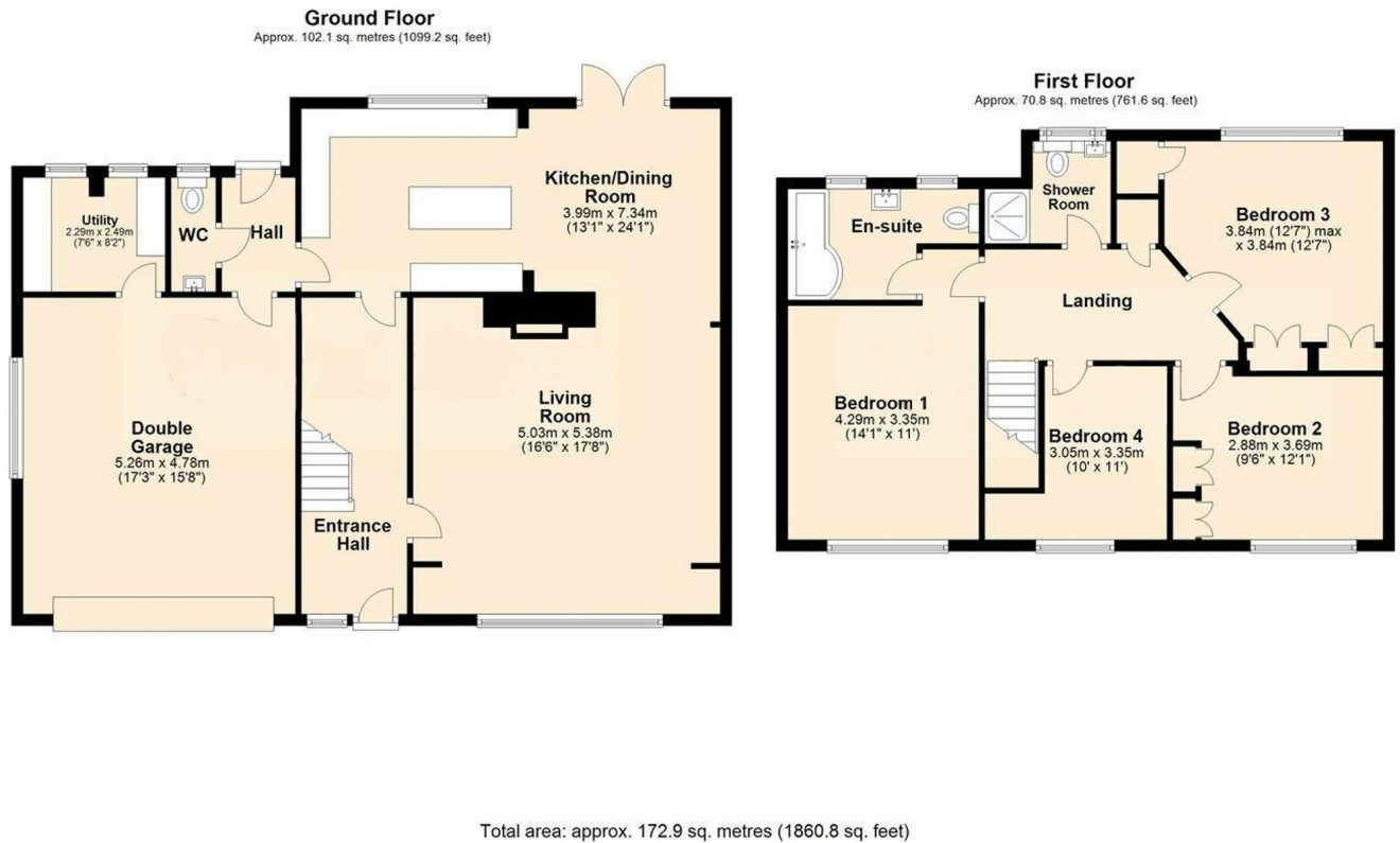 Floorplan for Antron Way, Mabe Burnthouse, TR10