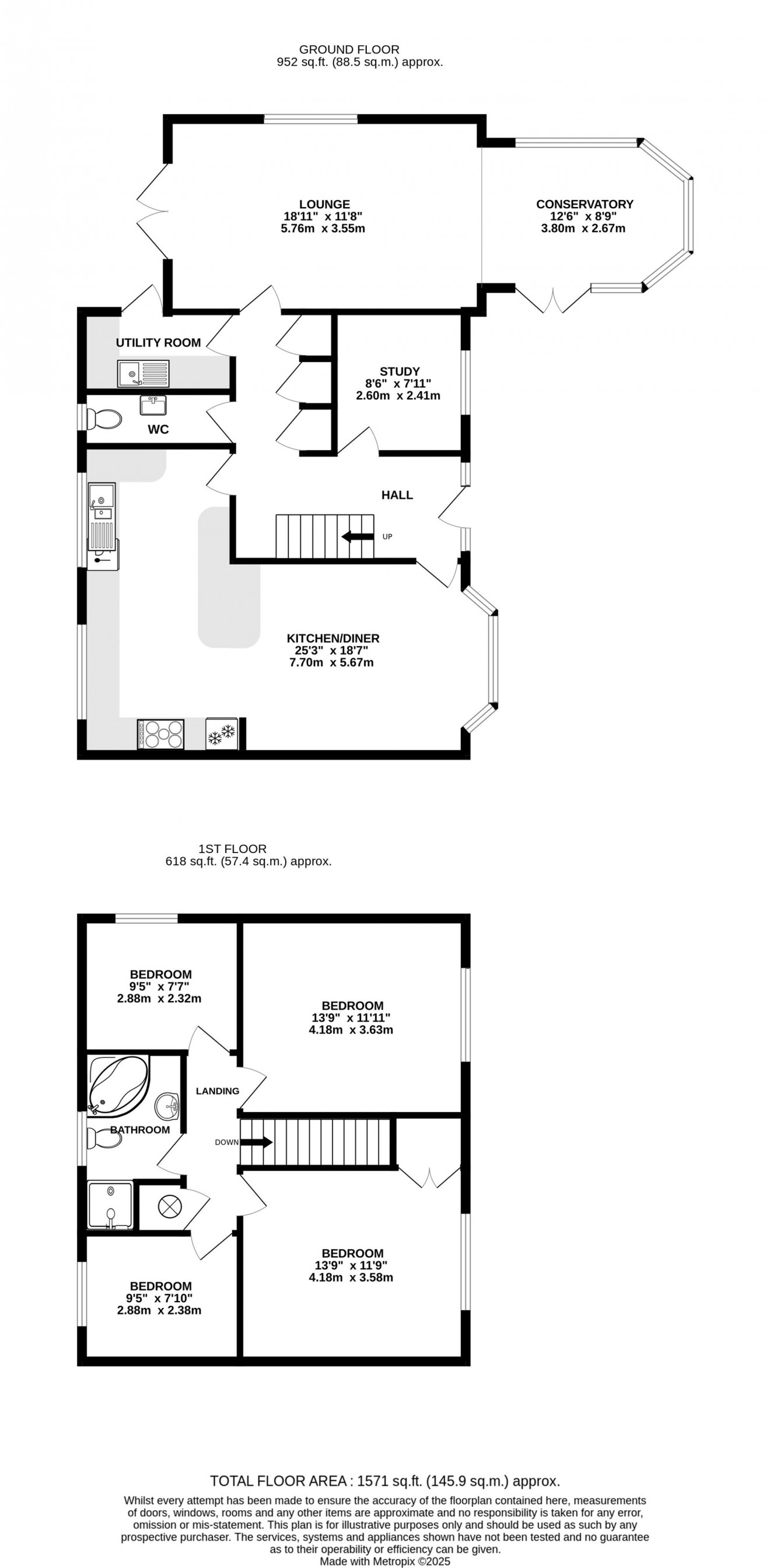 Floorplan for Falmouth, TR11
