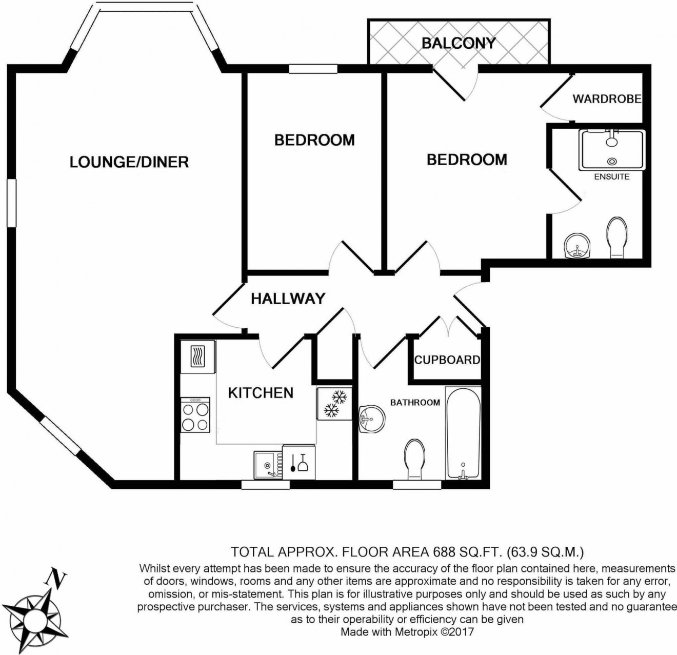 Floorplan for Admirals Quay, The Packet Quays, TR11