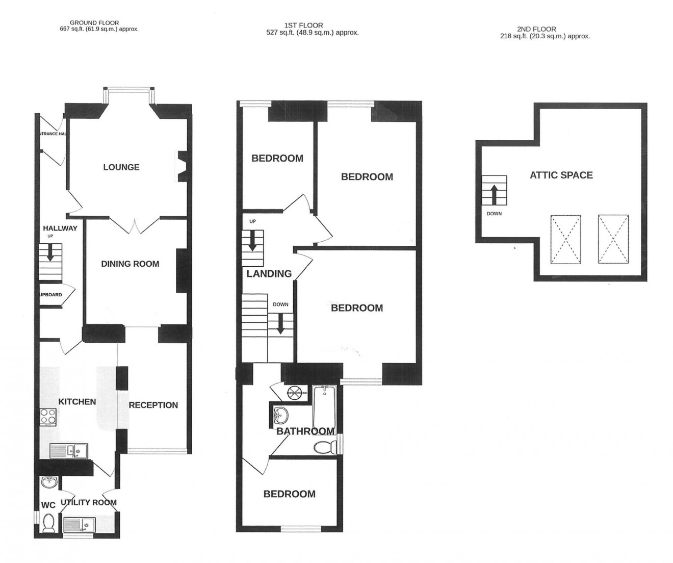 Floorplan for Belmont Road, Falmouth, TR11