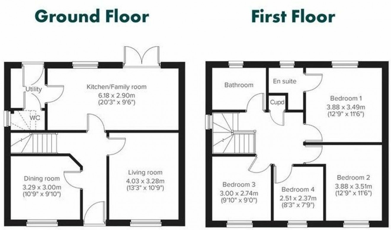 Floorplan for Hillhead Rise, Falmouth, TR11