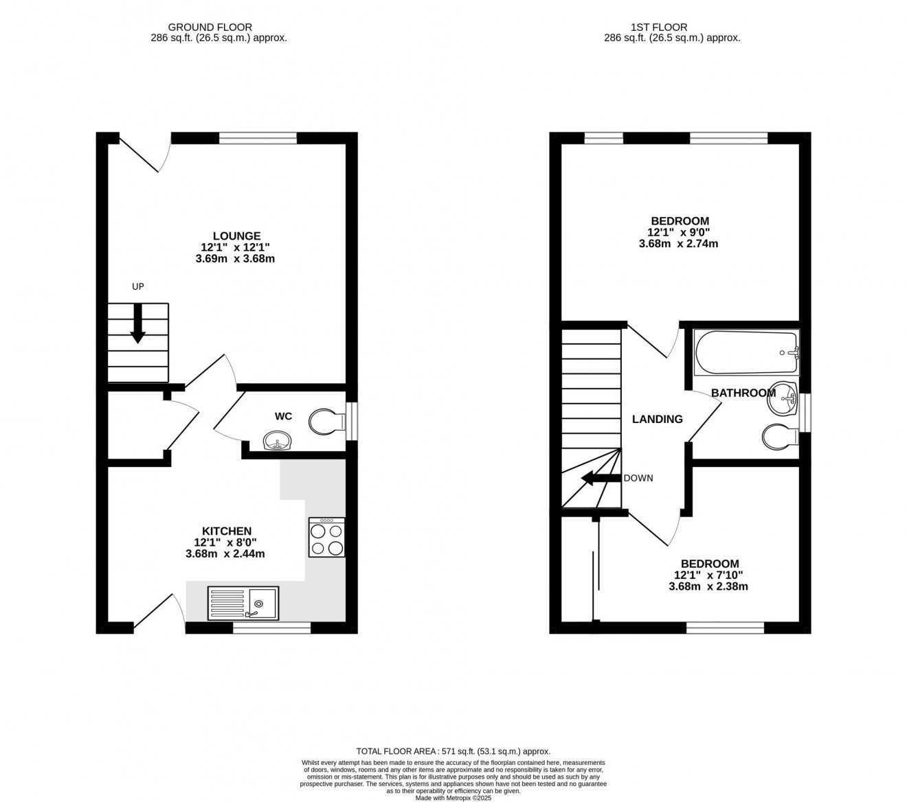 Floorplan for Round Ring Gardens, Penryn, TR10