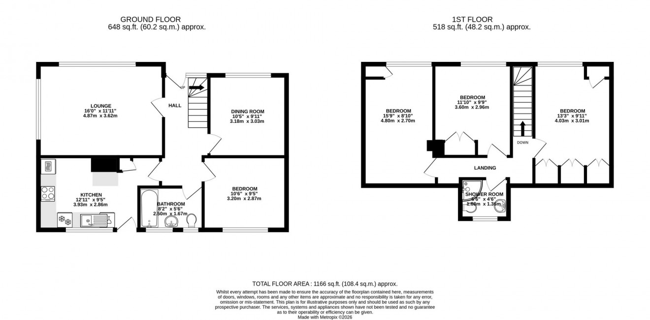 Floorplan for Cogos Park, Mylor Bridge, TR11