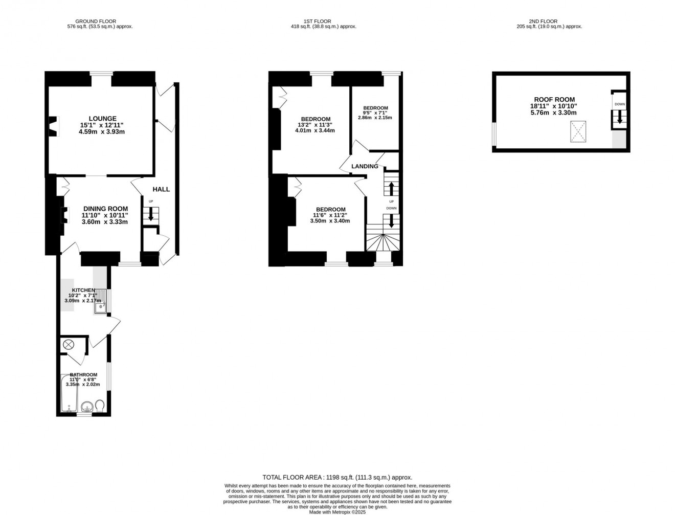 Floorplan for Trelawney Road, Falmouth, TR11
