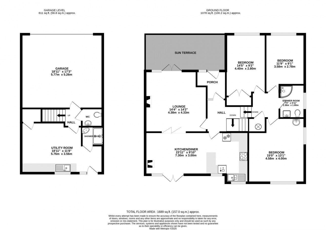 Floorplan for Cogos Park, Mylor Bridge, TR11