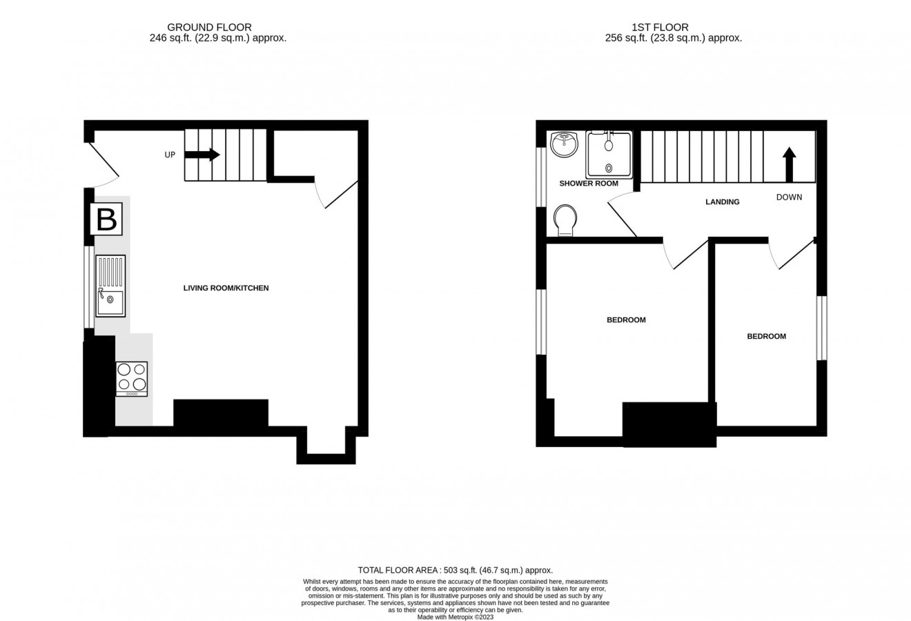 Floorplan for Commercial Road, Penryn, TR10