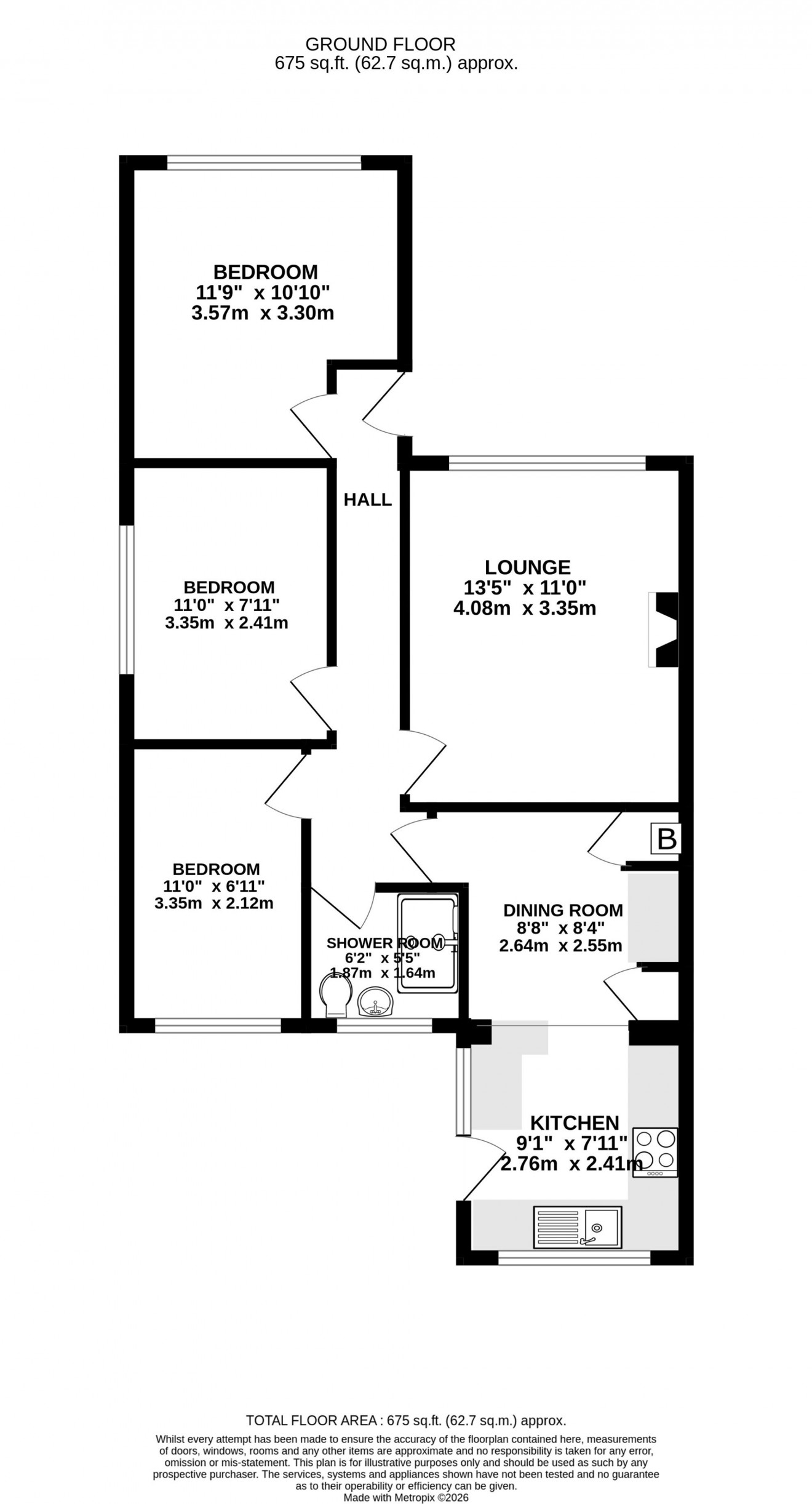 Floorplan for Treverbyn Rise, Penryn, TR10