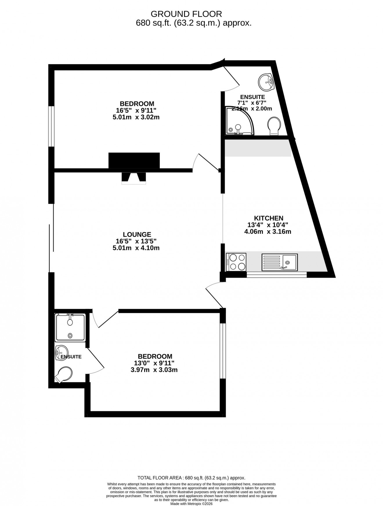 Floorplan for Melvill Road, Falmouth, TR11