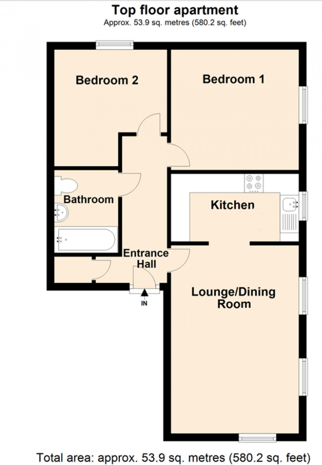 Floorplan for Calver Close, Penryn, TR10