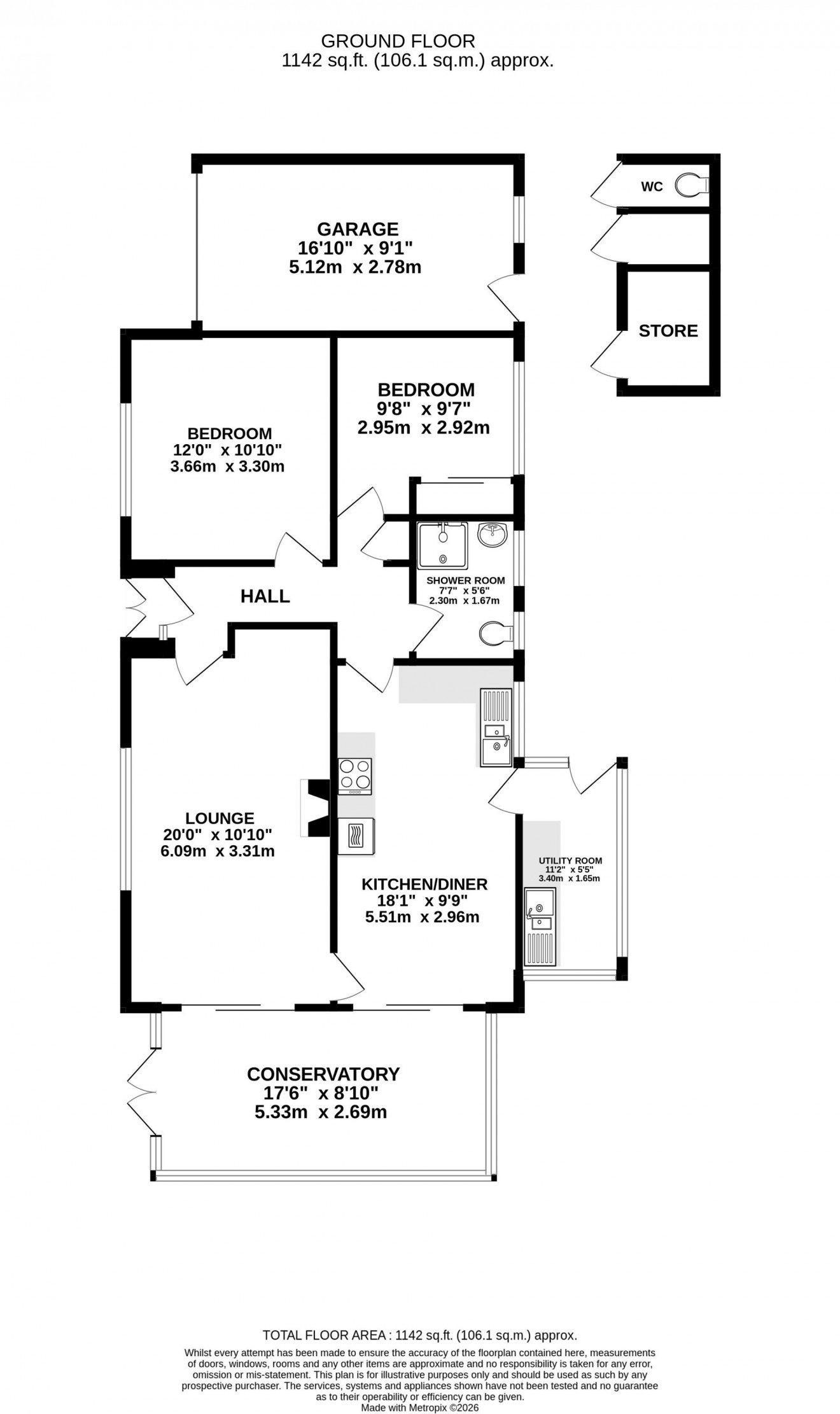 Floorplan for Passage Hill, Mylor, TR11