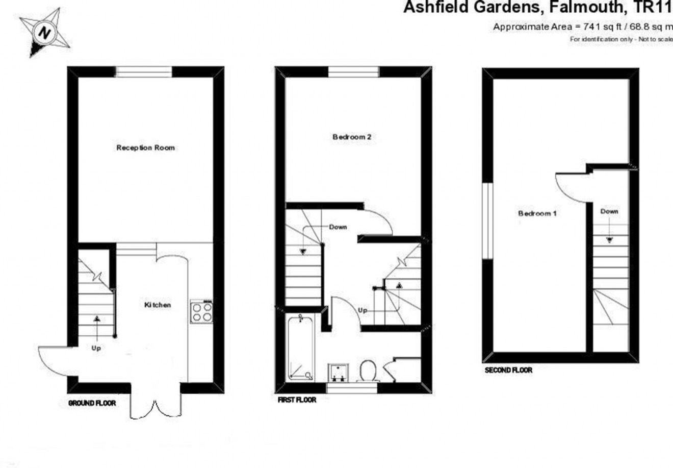 Floorplan for Ashfield Gardens, Falmouth, TR11