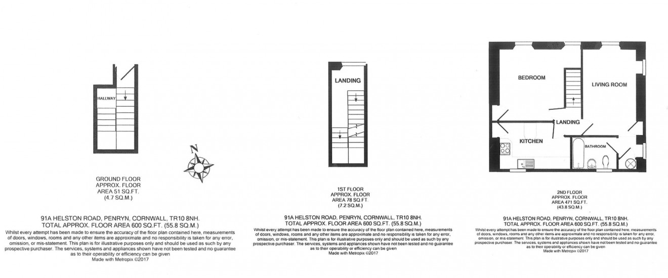Floorplan for Helston Road, Penryn, TR10