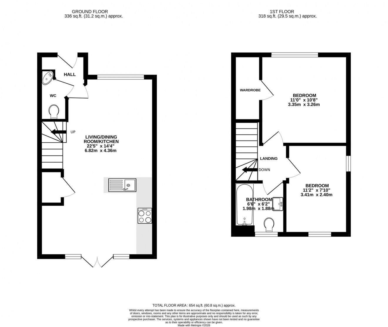 Floorplan for Budock Road, Falmouth, TR11