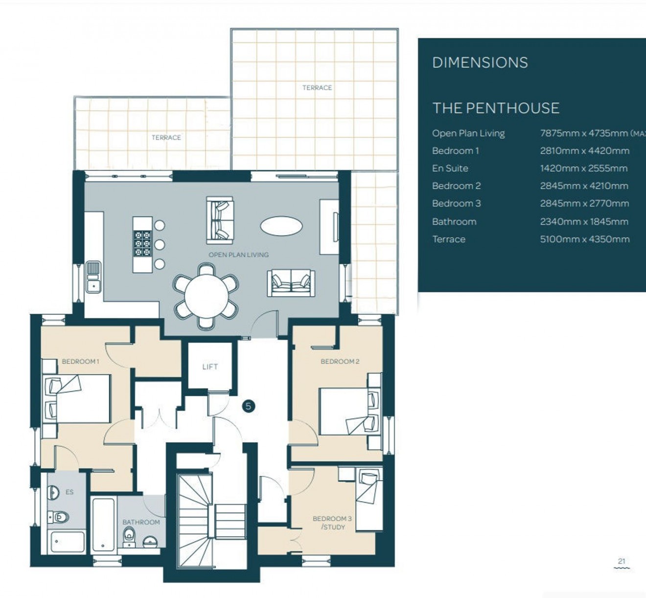 Floorplan for Waters Edge North Parade, Falmouth, TR11