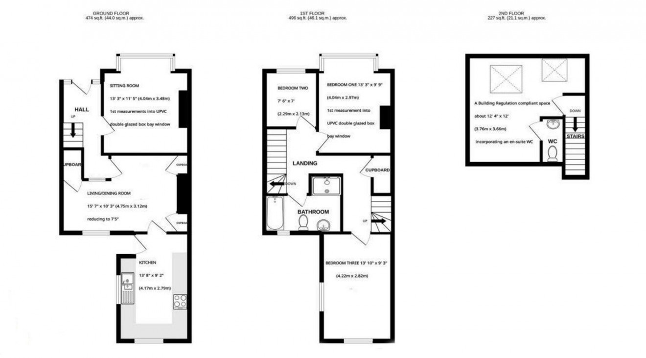 Floorplan for Trevethan Road, Falmouth, TR11