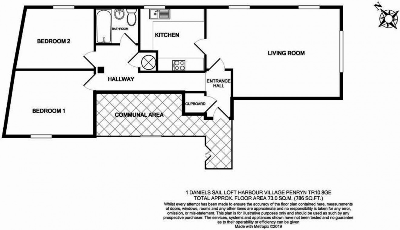 Floorplan for Harbour Village, Daniels Sail Loft Harbour Village, TR10