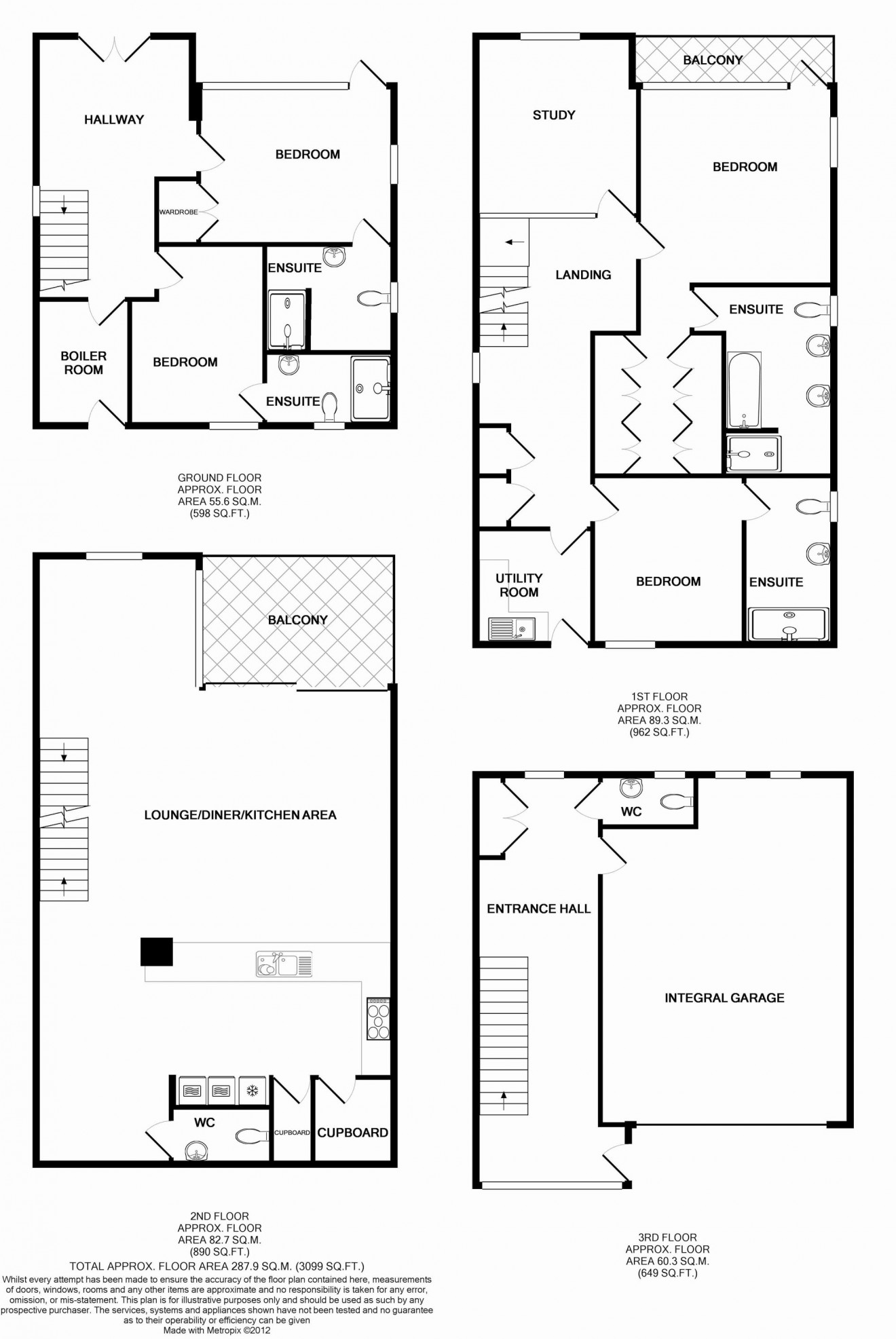 Floorplan for Penwerris Terrace, Falmouth, TR11