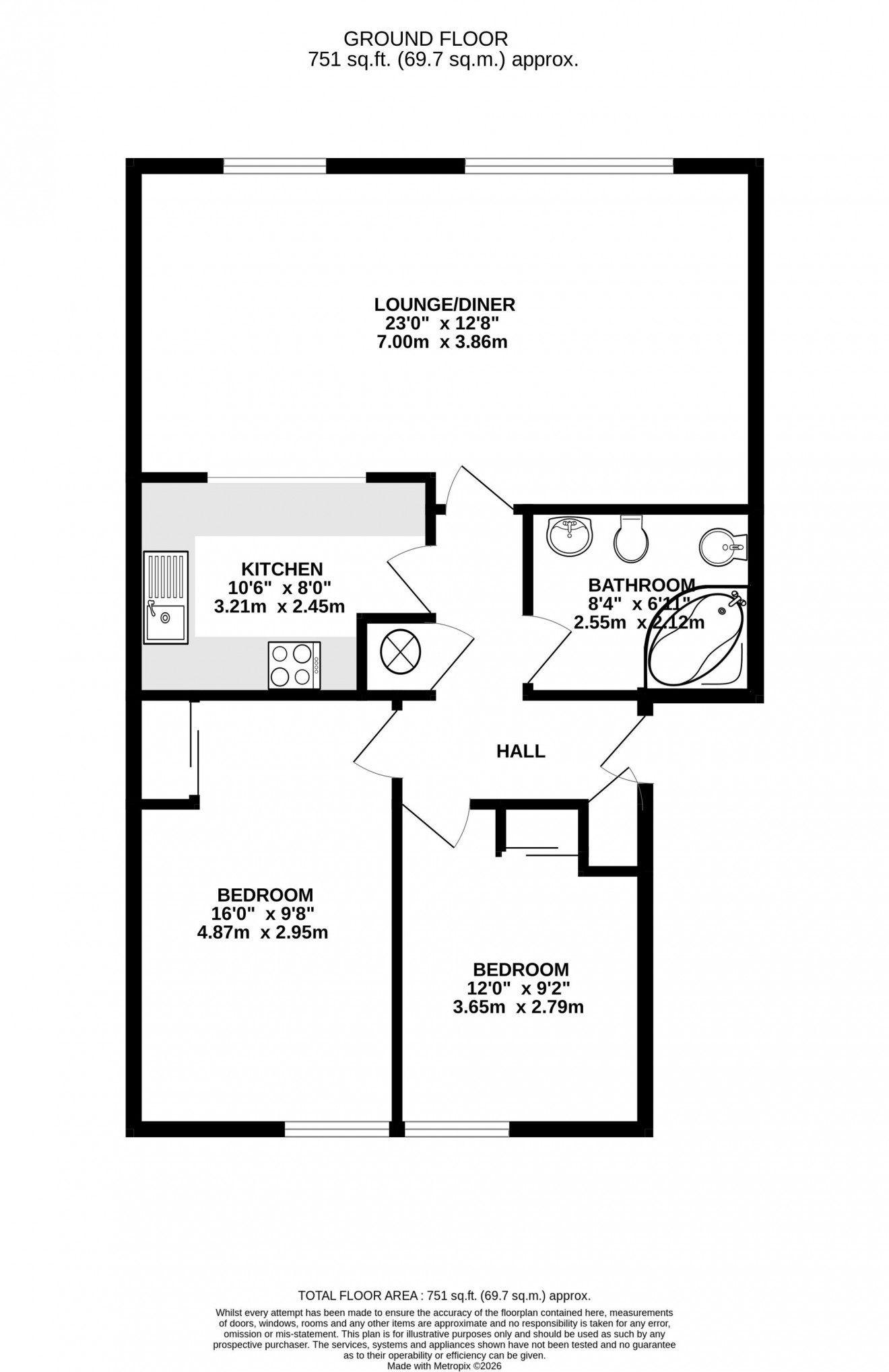 Floorplan for Emslie Road, Southcliff Emslie Road, TR11