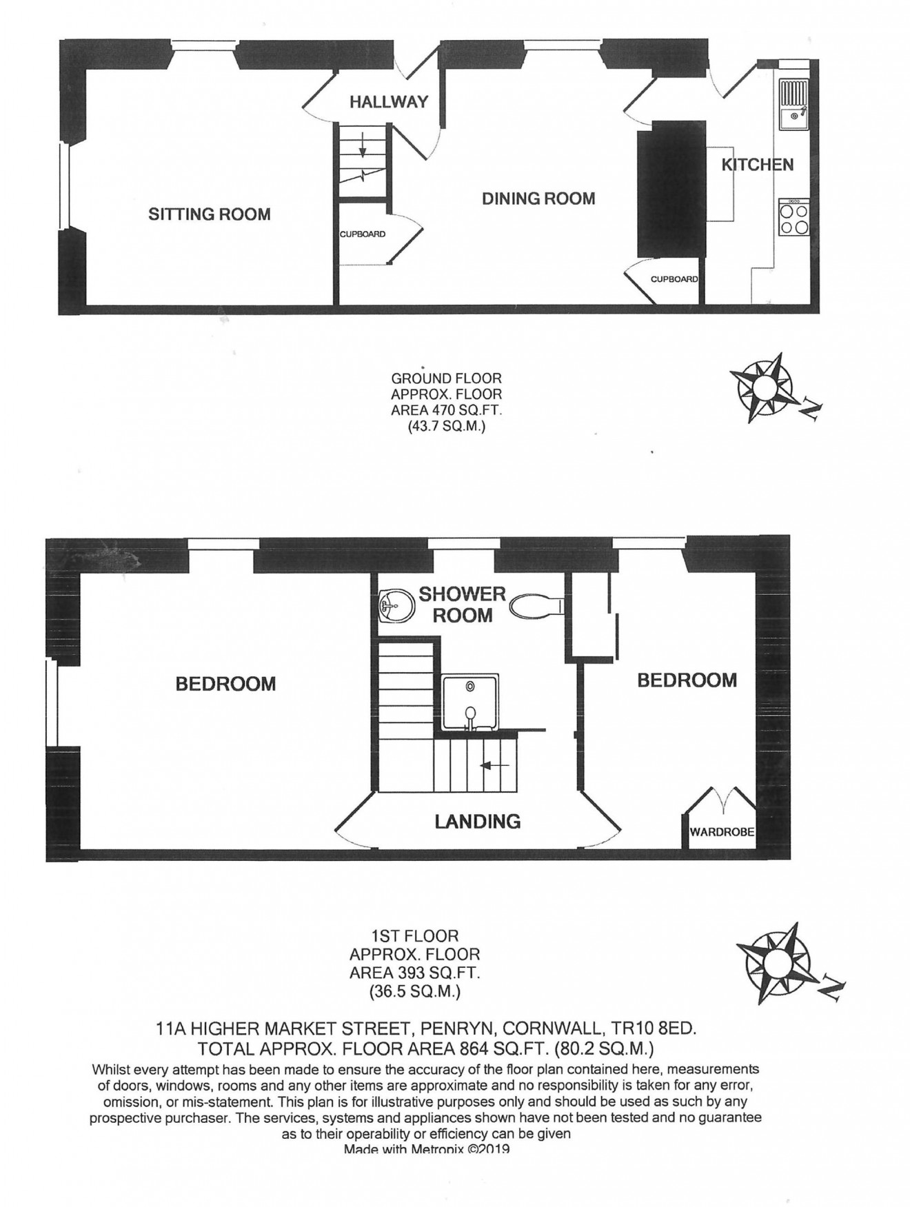 Floorplan for Higher Market Street, Penryn, TR10