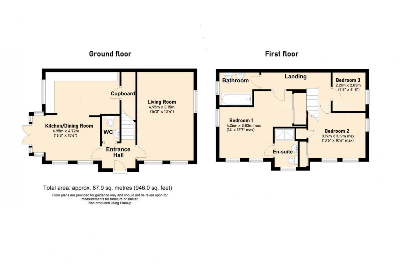 Floorplan for Long Meadow Lane, Falmouth, TR11