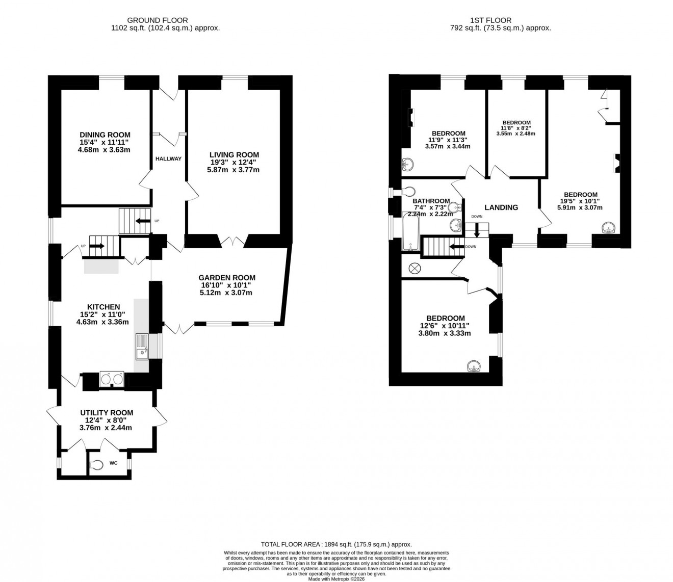 Floorplan for Kimberley Place, Falmouth, TR11