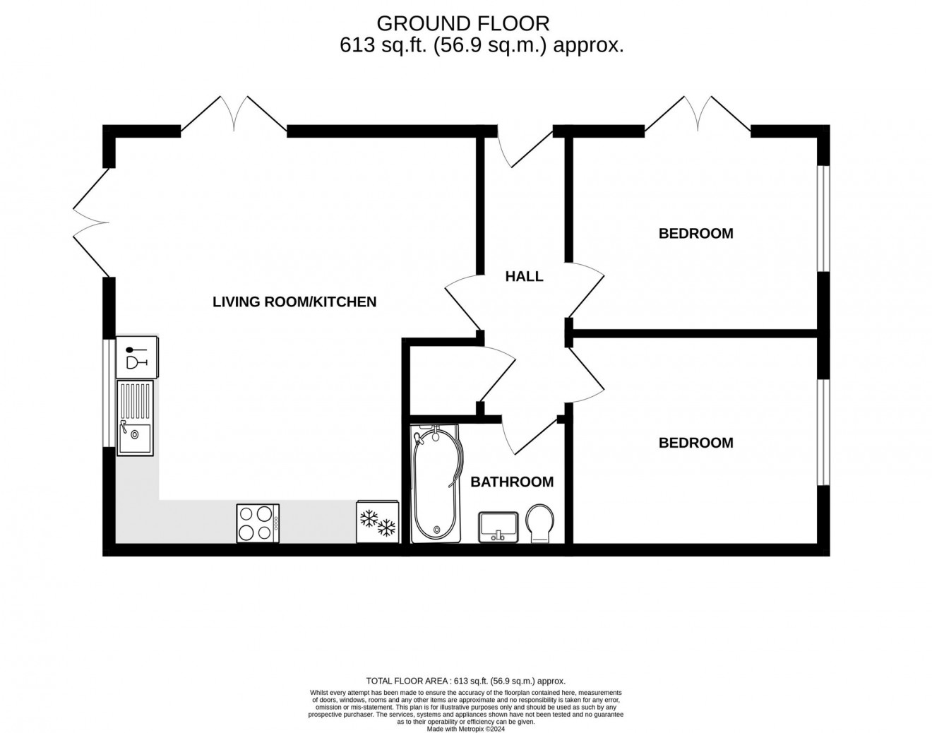 Floorplan for Pendennis Rise, Falmouth, TR11