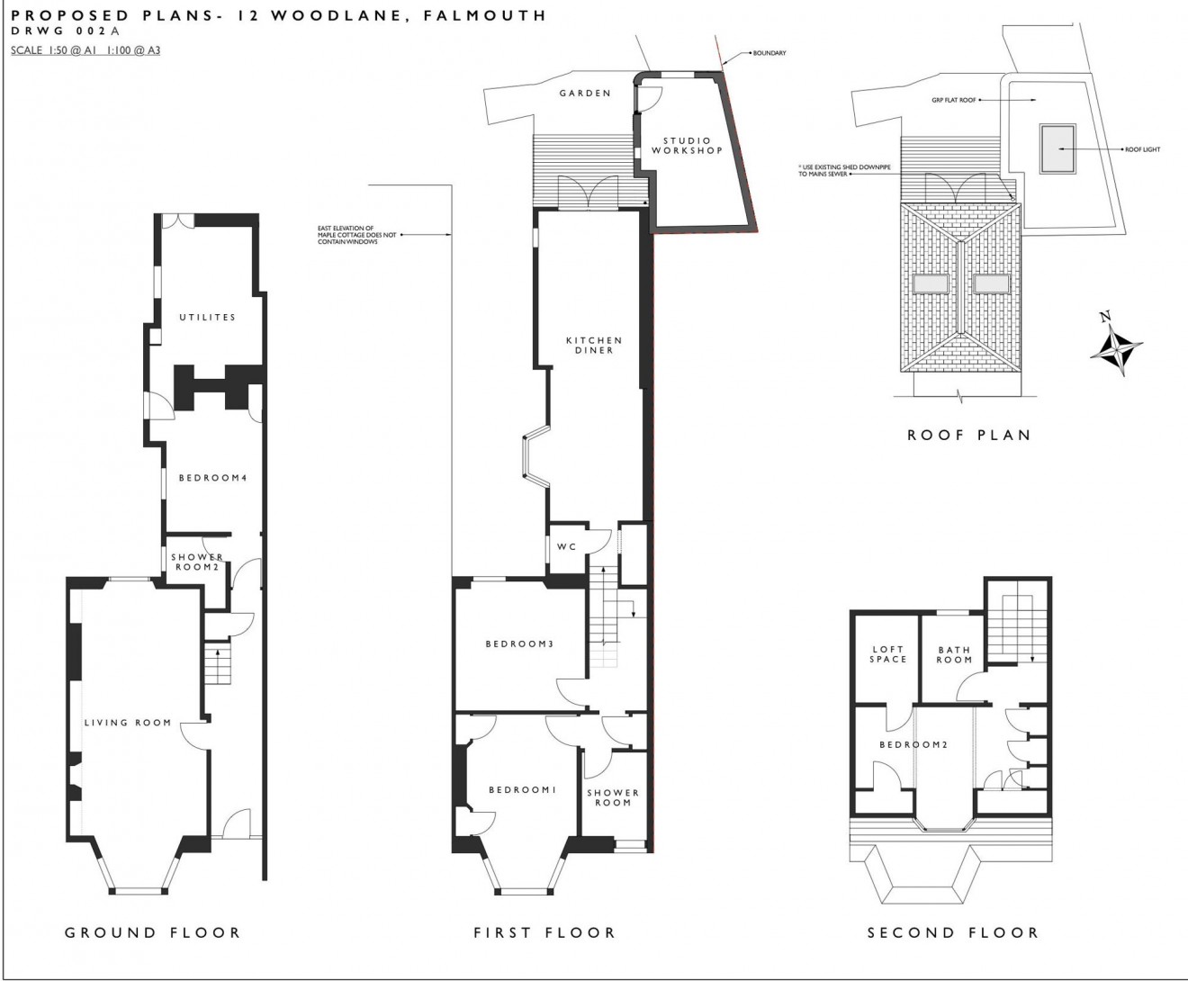 Floorplan for Woodlane, Falmouth, TR11