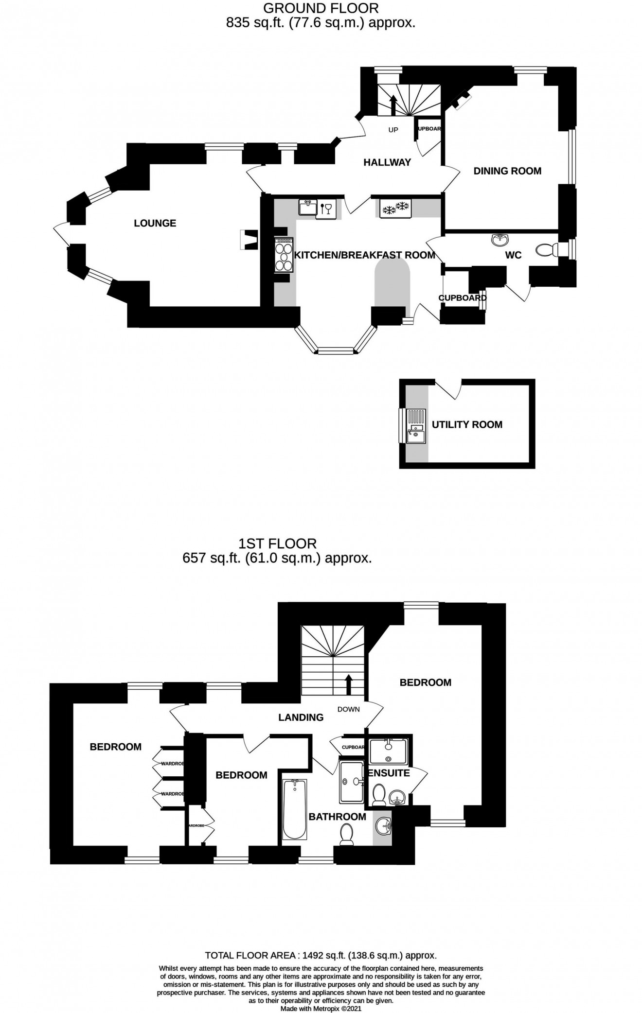 Floorplan for Lambs Lane, Falmouth, TR11