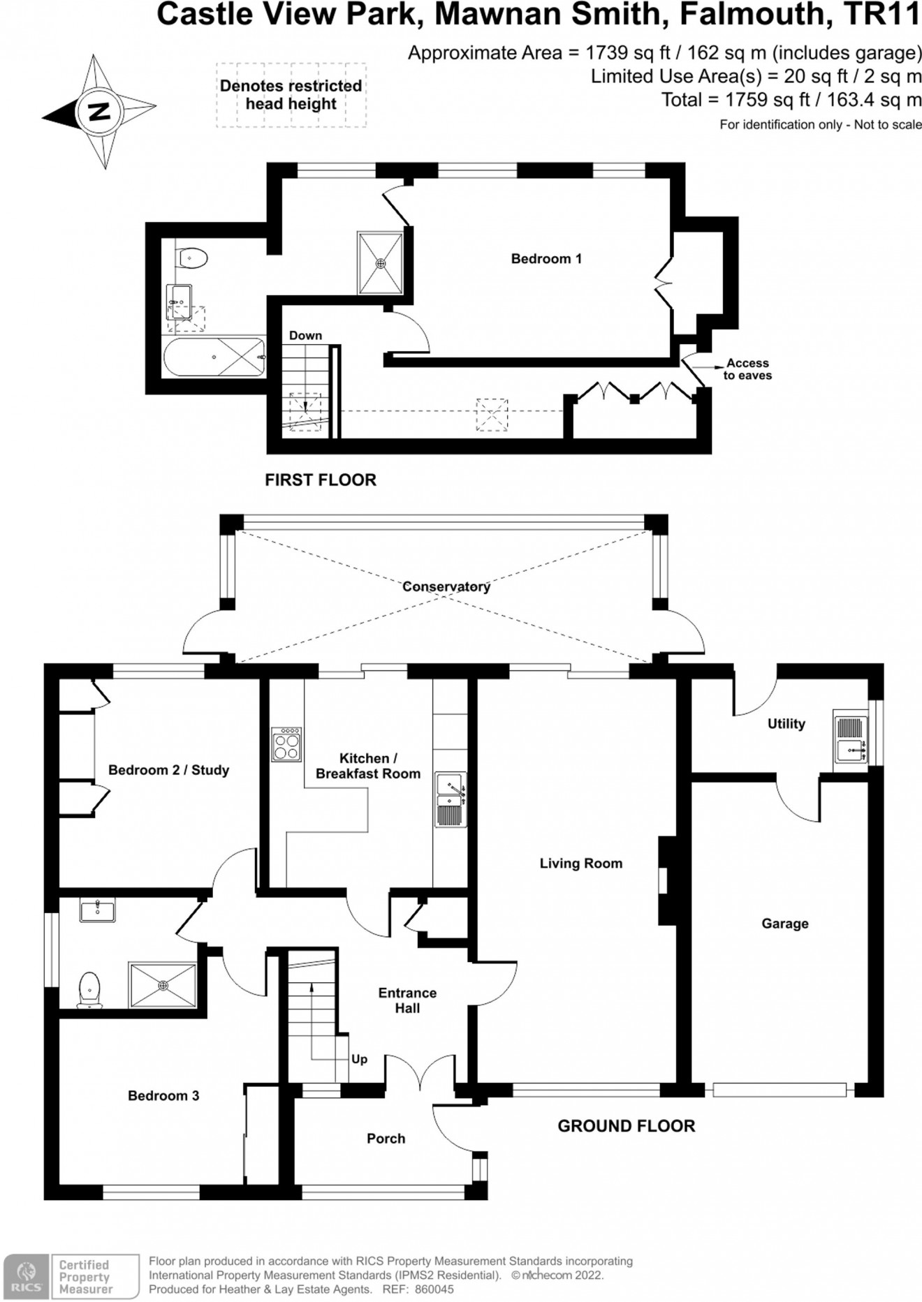 Floorplan for Castle View Park, Mawnan Smith, TR11