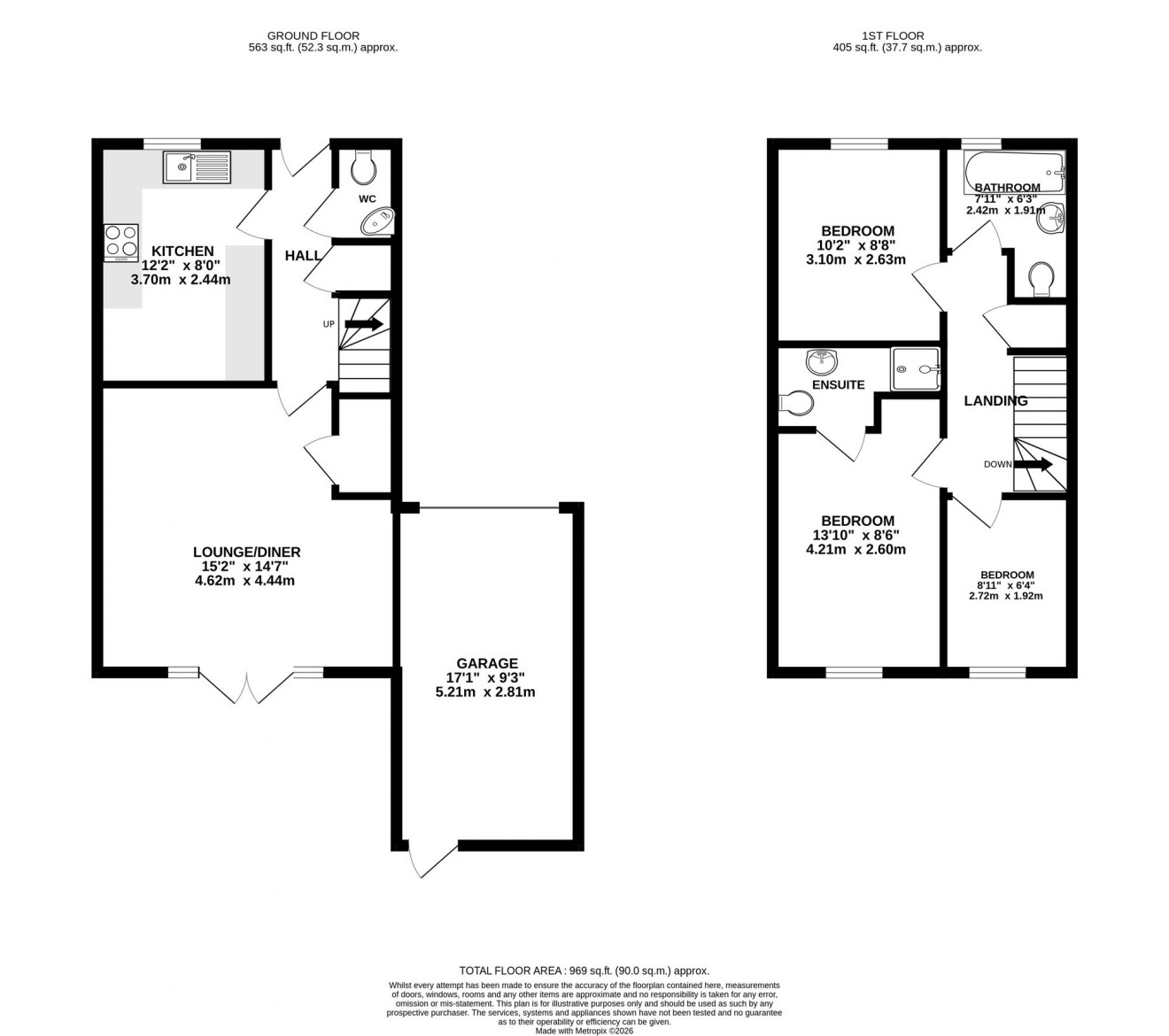 Floorplan for Budock Road, Falmouth, TR11