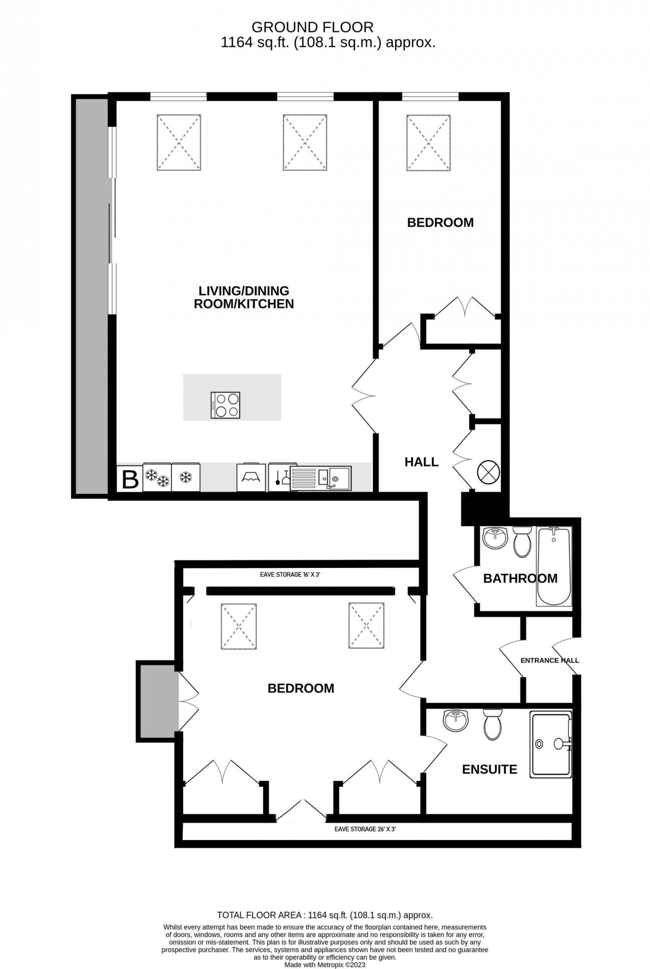 Floorplan for Quay Hill, Penryn, TR10
