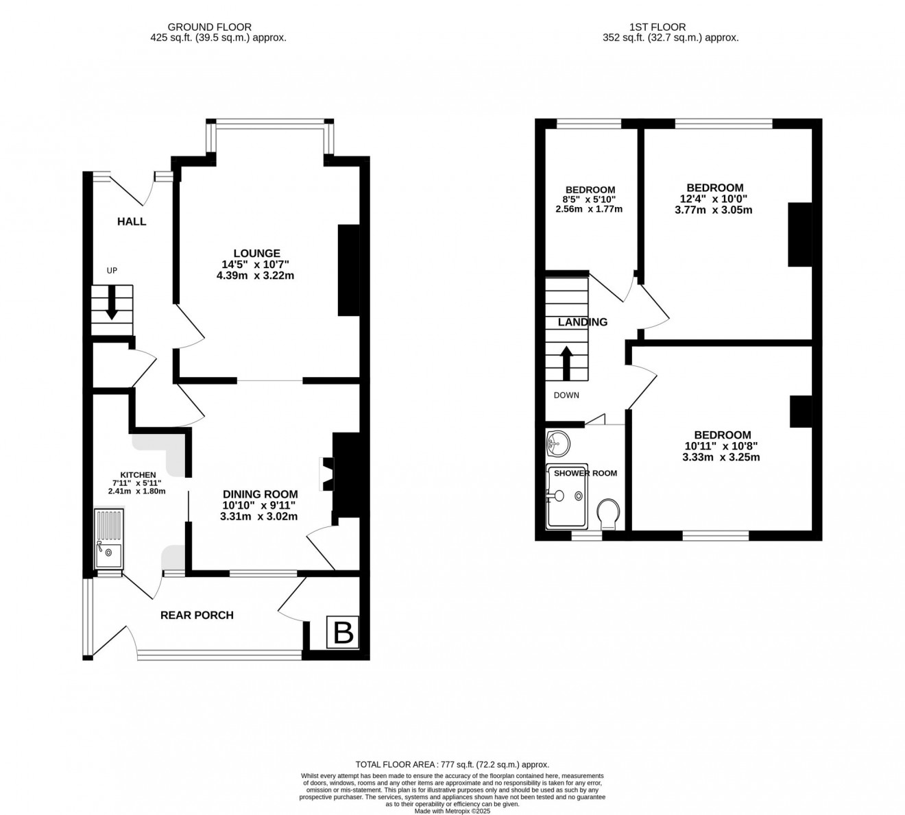 Floorplan for Penwerris Lane, Falmouth, TR11